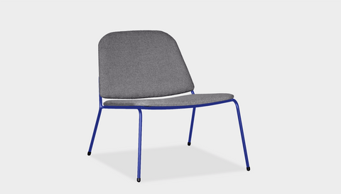 reddie-raw lounge chair 62W x 72D x 64H *cm (40H seat) / Fabric~Vienna Midgrey / Metal~Navy Kami Lounge Chair