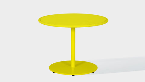 reddie-raw outdoor coffee table 90dia x 45 H *cm / Metal~Yellow Bob Outdoor Pedestal Coffee Table Metal