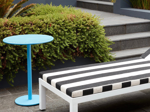 reddie-raw outdoor coffee table Bob Outdoor Pedestal Coffee Table Metal