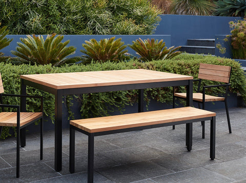 reddie-raw outdoor dining table rectangle Bob Outdoor Table