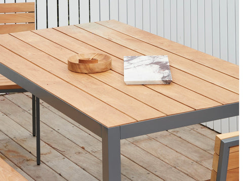 reddie-raw outdoor dining table rectangle Mimi Outdoor Dining Table