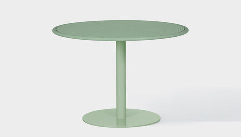 reddie-raw outdoor dining table round 120dia x 75H *cm / Metal~Mint Bob Outdoor Pedestal Table- Metal