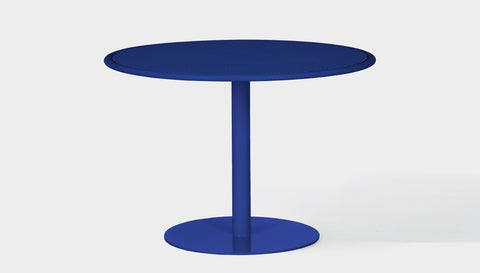 reddie-raw outdoor dining table round 120dia x 75H *cm / Metal~Navy Bob Outdoor Pedestal Table- Metal