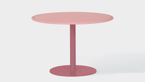 reddie-raw outdoor dining table round 120dia x 75H *cm / Metal~Pink Bob Outdoor Pedestal Table- Metal