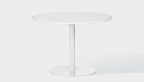 reddie-raw outdoor dining table round 120dia x 75H *cm / Metal~White Bob Outdoor Pedestal Table- Metal