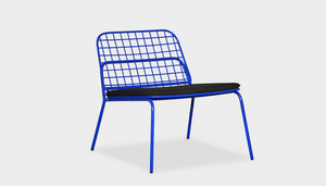 reddie-raw outdoor lounge chair 62W x 72D x 64H *cm (40H seat) / Metal~Navy Kami Outdoor Lounge Chair