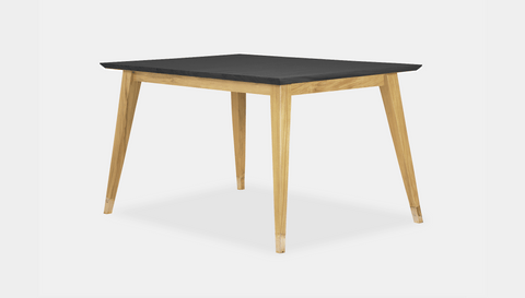 reddie-raw rectangular 160L x 90D x 75 H *cm / Wood Teak~Black / Wood Teak~Oak Vinny Table - Wood