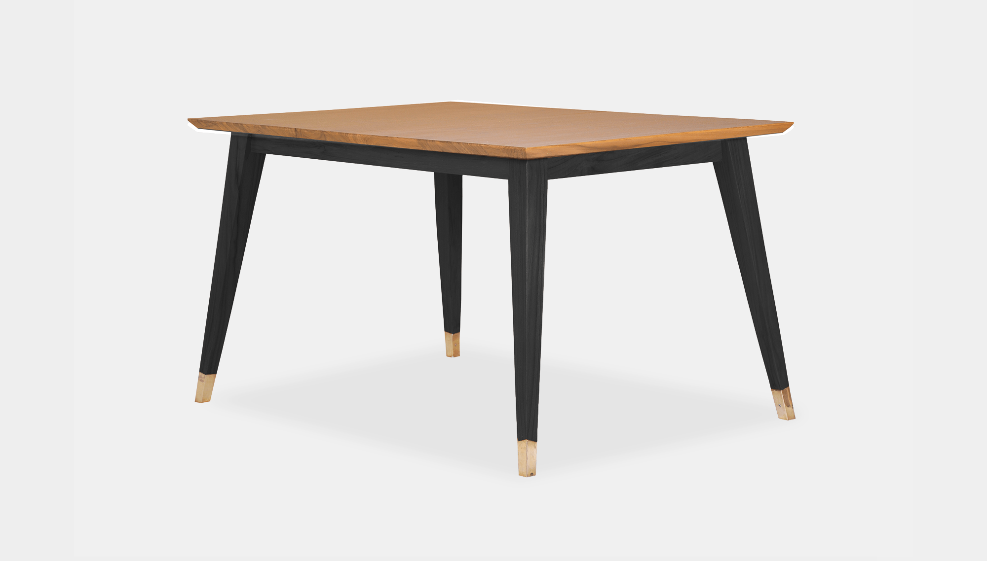 reddie-raw rectangular 160L x 90D x 75 H *cm / Wood Teak~Natural / Wood Teak~Black Vinny Table - Wood
