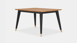 reddie-raw rectangular 160L x 90D x 75 H *cm / Wood Teak~Natural / Wood Teak~Black Vinny Table - Wood