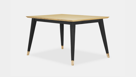 reddie-raw rectangular 160L x 90D x 75 H *cm / Wood Teak~Oak / Wood Teak~Black Vinny Table - Wood