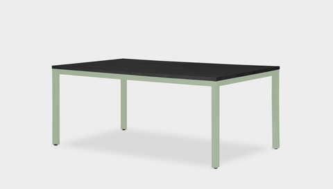 reddie-raw rectangular 160L x 90D x 75H *cm / Wood Teak~Black / Metal~Mint Bob Table Table - Wood