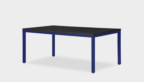 reddie-raw rectangular 160L x 90D x 75H *cm / Wood Teak~Black / Metal~Navy Bob Table Table - Wood