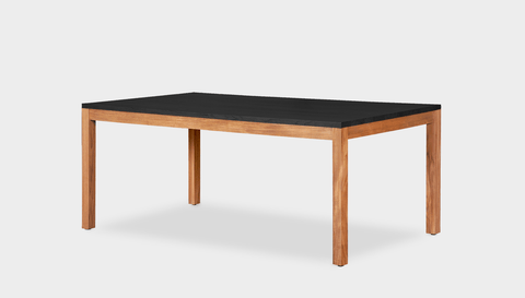 reddie-raw rectangular 160L x 90D x 75H *cm / Wood Teak~Black / Wood Teak~Natural Bob Table Table - Wood