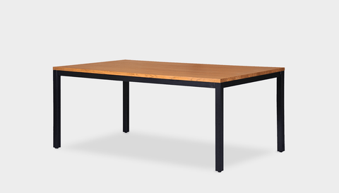 reddie-raw rectangular 160L x 90D x 75H *cm / Wood Teak~Natural / Metal~Black Bob Table Table - Wood