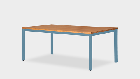 reddie-raw rectangular 160L x 90D x 75H *cm / Wood Teak~Natural / Metal~Blue Bob Table Table - Wood