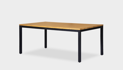 reddie-raw rectangular 160L x 90D x 75H *cm / Wood Teak~Oak / Metal~Black Bob Table Table - Wood