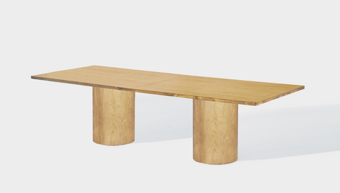 reddie-raw rectangular 240W x 100D x 75H *cm / Wood Veneer~Oak / Wood Veneer~Oak Dora Drum Table - Wood