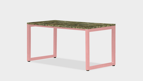 reddie-raw rectangular coffee table 90 x 45 x 45H *cm / Stone~Forest Green / Metal~Pink Suzy Coffee Table Rectangular/Bench