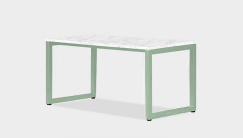 reddie-raw rectangular coffee table 90 x 45 x 45H *cm / Stone~White Veined Marble / Metal~Mint Suzy Coffee Table Rectangular/Bench