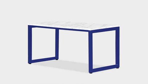 reddie-raw rectangular coffee table 90 x 45 x 45H *cm / Stone~White Veined Marble / Metal~Navy Suzy Coffee Table Rectangular/Bench