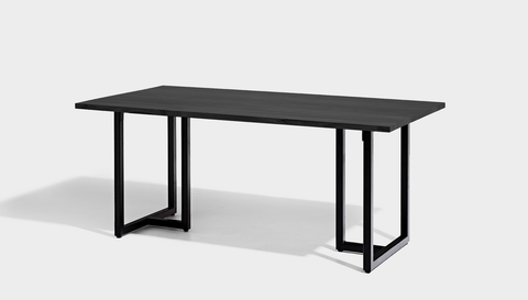 reddie-raw rectangular dining 160L x 90D x 75H *cm / Wood Teak~Black / Metal~Black Suzy Table - Wood