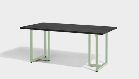 reddie-raw rectangular dining 160L x 90D x 75H *cm / Wood Teak~Black / Metal~Mint Suzy Table - Wood