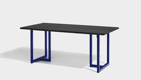 reddie-raw rectangular dining 160L x 90D x 75H *cm / Wood Teak~Black / Metal~Navy Suzy Table - Wood