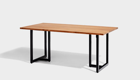 reddie-raw rectangular dining 160L x 90D x 75H *cm / Wood Teak~Natural / Metal~Black Suzy Table - Wood