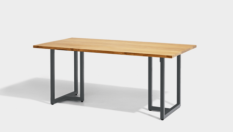 reddie-raw rectangular dining 160L x 90D x 75H *cm / Wood Teak~Natural / Metal~Grey Suzy Table - Wood
