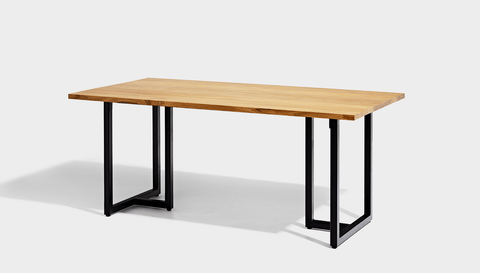 reddie-raw rectangular dining 160L x 90D x 75H *cm / Wood Teak~Natural / Metal~Mint Suzy Table - Wood