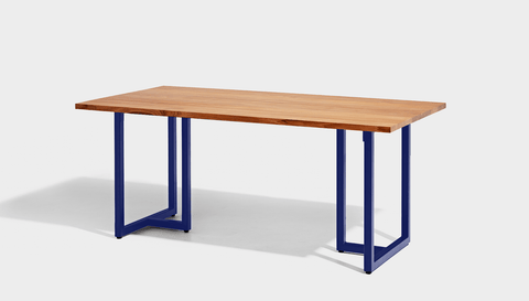 reddie-raw rectangular dining 160L x 90D x 75H *cm / Wood Teak~Natural / Metal~Navy Suzy Table - Wood