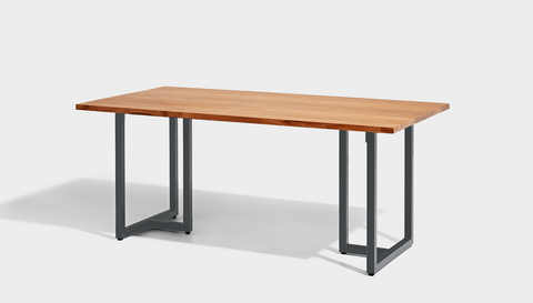 reddie-raw rectangular dining 210L x 90D x 75H *cm / Wood Teak~Natural / Metal~Grey Suzy Table - Wood