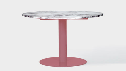 reddie-raw round 100dia x 75H *cm / Stone~Calacatta Viola / Pink Bob Pedestal Table - Marble