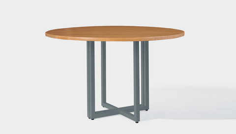 reddie-raw round 120dia x 75 H *cm / Wood Teak~Natural / Metal~Grey Suzy Table Round - Wood