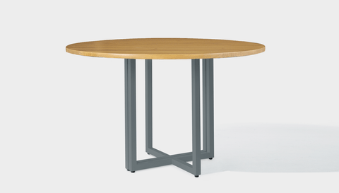 reddie-raw round 120dia x 75 H *cm / Wood Teak~Oak / Metal~Grey Suzy Table Round - Wood