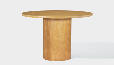 reddie-raw round 120dia x 75H *cm / Wood Teak~Oak / Wood Veneer~Oak Dora Drum Table Round- Wood