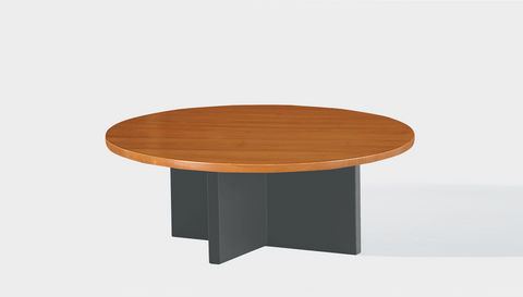 reddie-raw round coffee table 90dia x 35H *cm / Wood Teak~Natural / Metal~Grey Bob Coffee Table Round