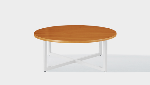 reddie-raw round coffee table 90dia x 35H *cm / Wood Teak~Natural / Metal~White Suzy Coffee Table Round