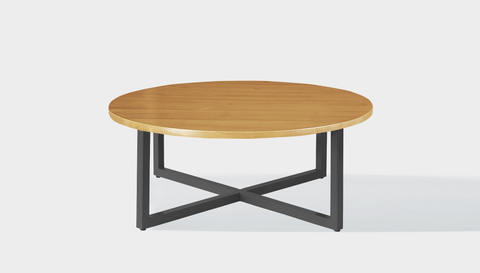 reddie-raw round coffee table 90dia x 35H *cm / Wood Teak~Oak / Metal~Grey Suzy Coffee Table Round