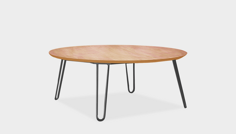 reddie-raw round coffee table 90dia x 35H *cm / Wood Teak~Oak / Metal~Grey Willy Coffee Table Round