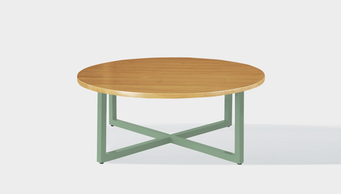 reddie-raw round coffee table 90dia x 35H *cm / Wood Teak~Oak / Metal~Mint Suzy Coffee Table Round