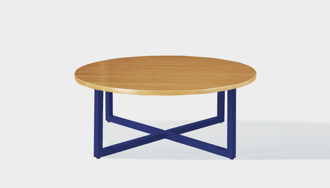 reddie-raw round coffee table 90dia x 35H *cm / Wood Teak~Oak / Metal~Navy Suzy Coffee Table Round