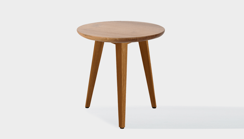 reddie-raw round side table 45dia x 45H *cm / Wood Teak~Natural / Wood Teak~Natural Vinny Side Table Round