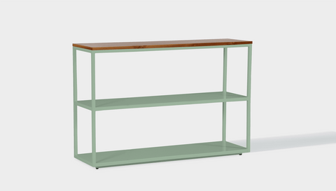 reddie-raw shelf 120W x 35D x 80H *cm / Wood Teak~Natural / Metal~Mint Suzy Shelf / Bookcase