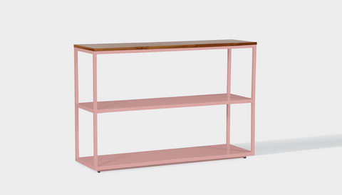 reddie-raw shelf 120W x 35D x 80H *cm / Wood Teak~Natural / Metal~Pink Suzy Shelf / Bookcase