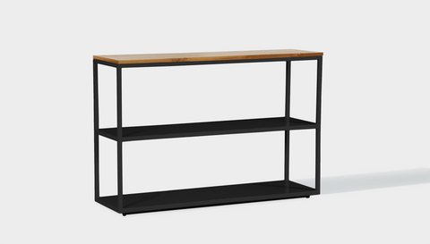 reddie-raw shelf 120W x 35D x 80H *cm / Wood Teak~Oak / Metal~Black Suzy Shelf / Bookcase