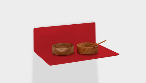 reddie-raw shelf 30W x 22D x 10H (+1cm floating off wall) *cm / Metal~Red Andi Floating Reversible Shelf*