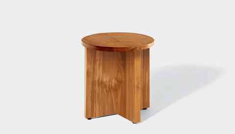 reddie-raw Side Table 45dia x 45H *cm / Wood Teak~Natural / Wood Teak~Natural Bob Side Table Round