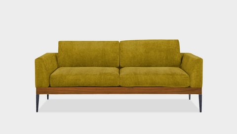 reddie-raw sofa 180W x 90D x 75H (42H seat) *cm / Fabric~Magma~Dijon / Wood Teak~Natural Andi Sofa