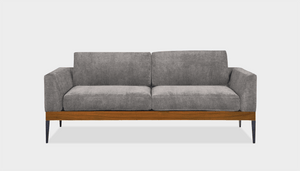 reddie-raw sofa 180W x 90D x 75H (42H seat) *cm / Fabric~Magma~Frost / Wood Teak~Natural Andi Sofa